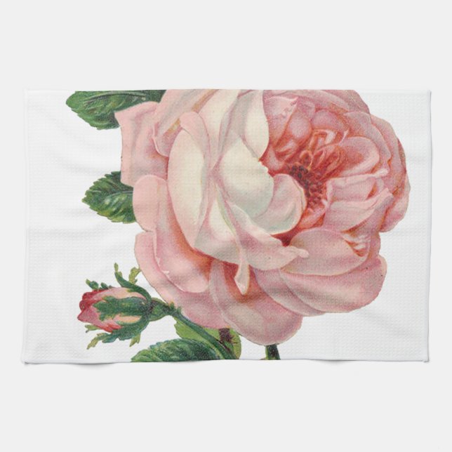 Roses are Pink Kitchen Towel (Horizontal)
