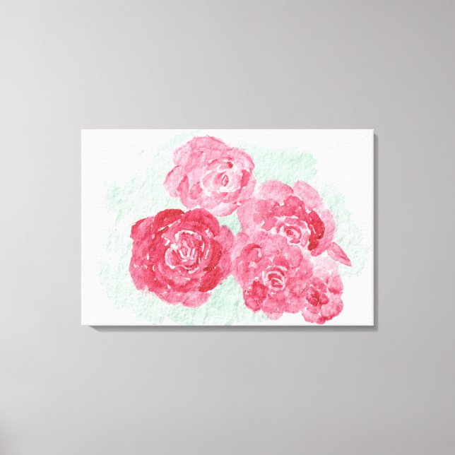 Roses are red canvas print (Front)