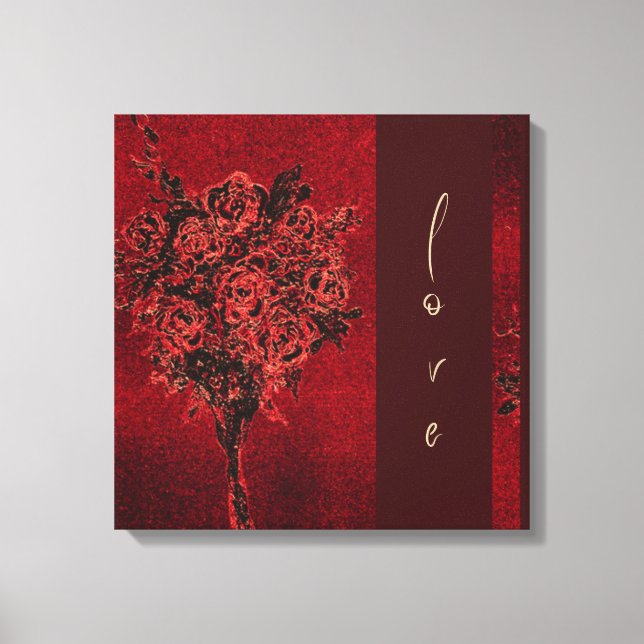 Roses are Romantic Canvas Print (Front)