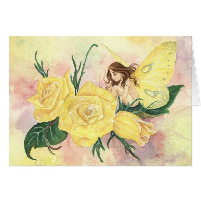 "Roses are Yellow" Card (Front Horizontal)