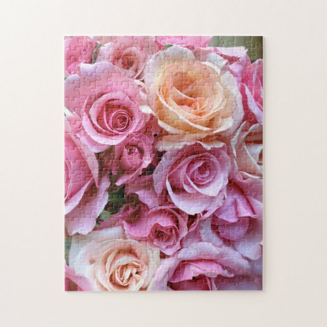 Roses arranged jigsaw puzzle (Vertical)
