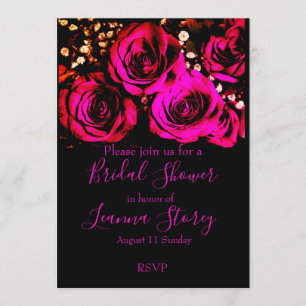 Roses & Baby Breath Invitation