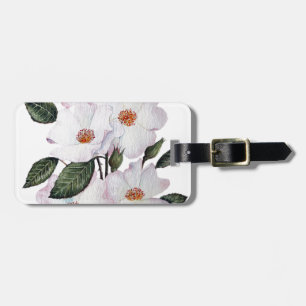 Roses 'Ballerina' Floral Art Luggage Tag