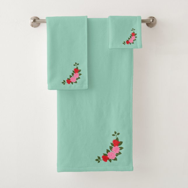 Roses Bath Towel Set (Insitu)
