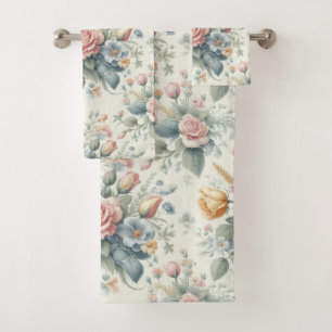 Roses  bath towel set