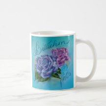 Roses Bitachon Bleu 2 Mug