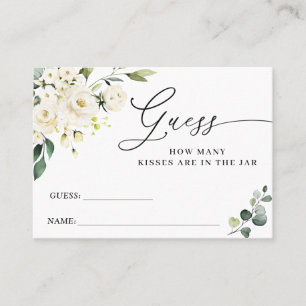 Roses Blanches Eucalyptus Devinez Combien De Carte