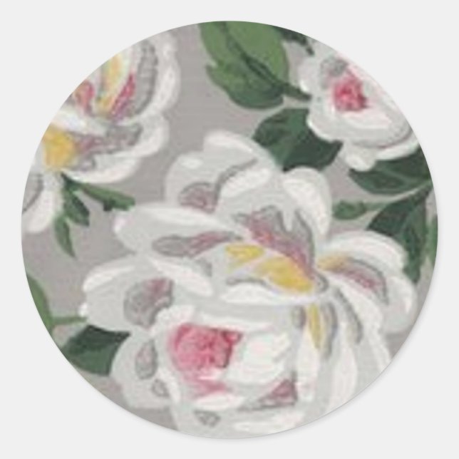 Roses blanches - Sticker (Devant)