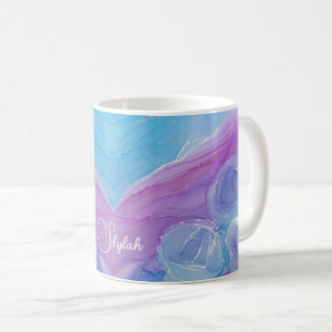 Roses bleu pourpre Nommés Coffee Mug