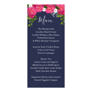 Roses bleues et roses de minuit - Menu