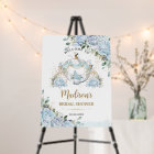 Roses bleues vintage Princesse Carrosse Mariage