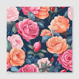 Roses Blooming Flowers Pattern-80037 