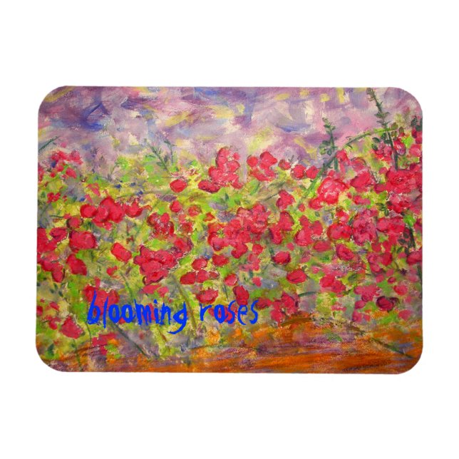 roses blooming magnet (Horizontal)