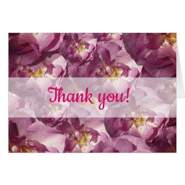 Roses Blossoms Photo Watercolor card (Front Horizontal)