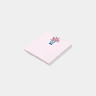 Roses Blue and White Ginger Jar Post-it Notes