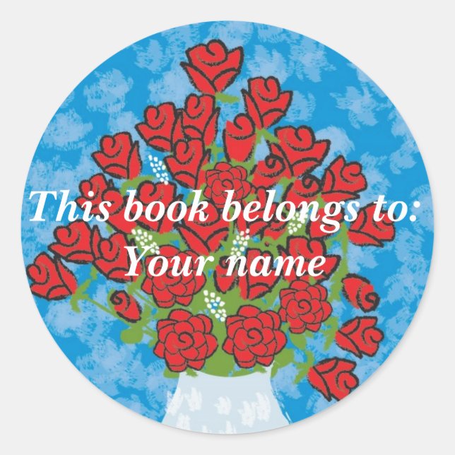 Roses Book label (Front)
