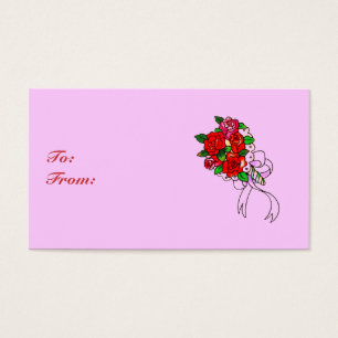 Roses Bouquet Gift Tag