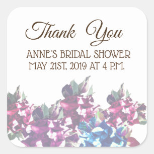 Roses Bridal ShowerSticker Square Sticker