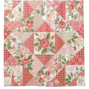 Roses Butterflies Seamless Patchwork