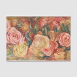 Roses by  Auguste Renoir Tissue Paper