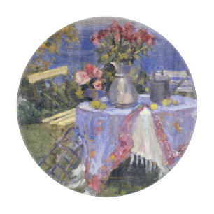 Roses by the Sea Cutting Board