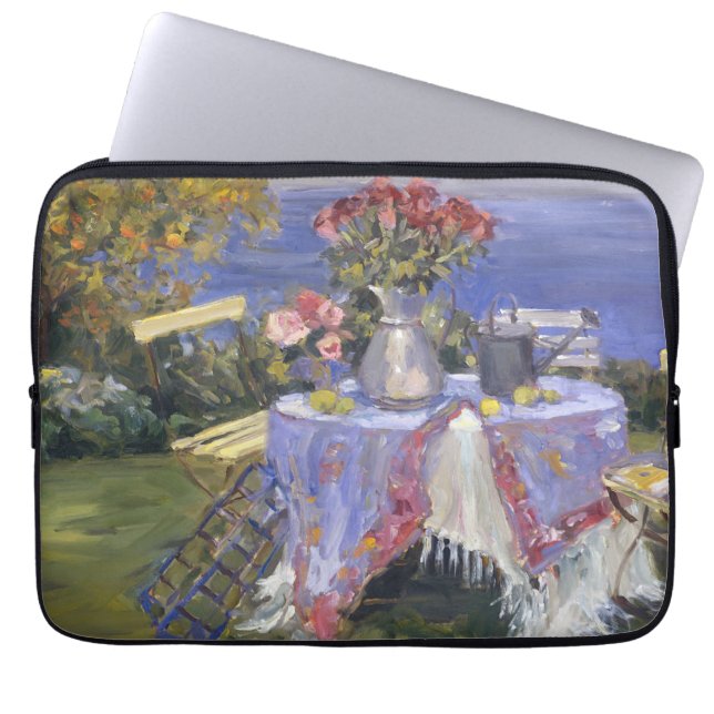 Roses by the Sea Laptop Sleeve (Front)