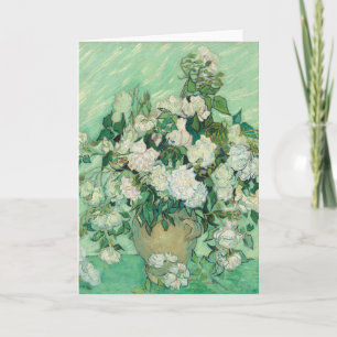 Roses by Vincent Van Gogh  Card