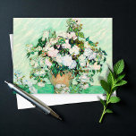 Roses by Vincent van Gogh  Postcard<br><div class="desc">Famous painting by Vincent van Gogh</div>