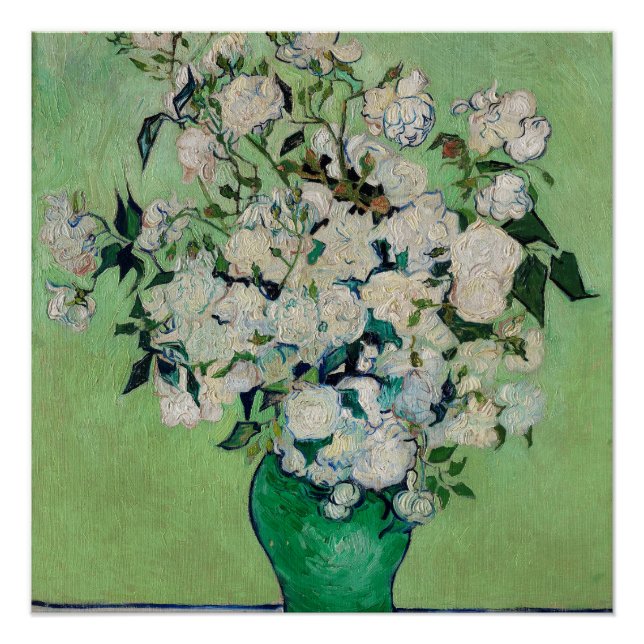 Roses by Vincent Van Gogh Poster (Front)