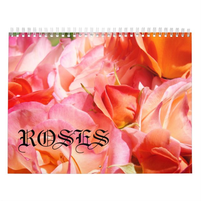 Roses Calendars custom Photography Floral Calendar (Cover)