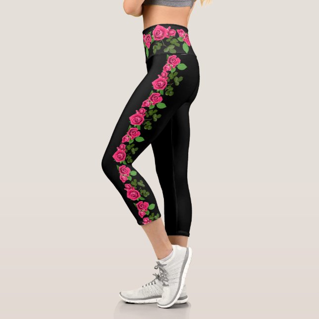 Roses CAPRI LEGGINGS (Left)