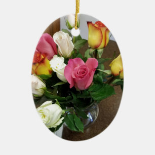 Roses Ceramic Ornament