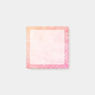 Roses Contour Post-it Notes
