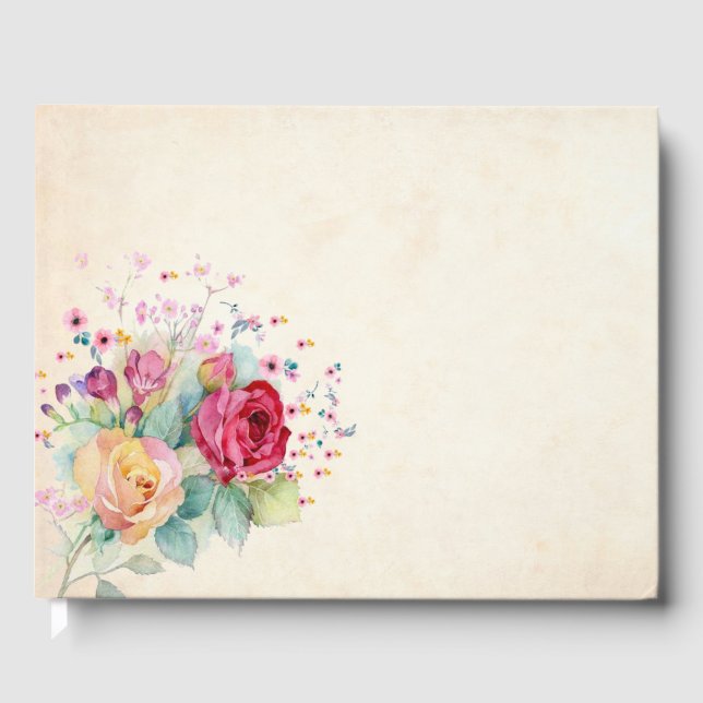 Roses Customizable - Guest Book (Front)