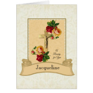 Roses de chapelet de bouquet spirituel