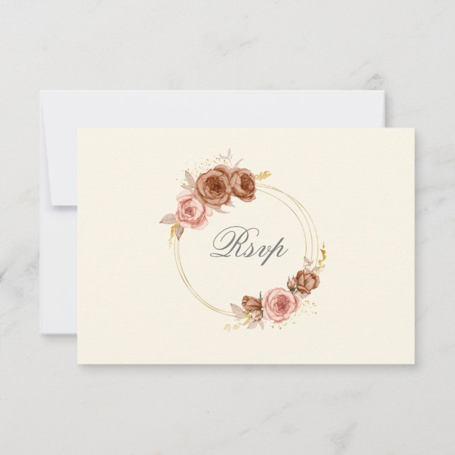 roses de couronnes de champagne RSVP avec choix de (Dos)
