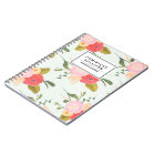 Roses de pays vintages Carnet personnalisé