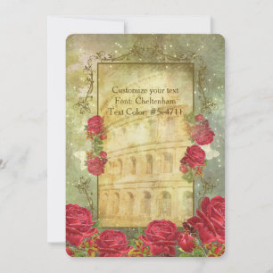 ROSES DE ROME II ~ Carte d'invitation