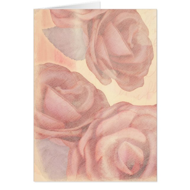 Roses de thé, carte (Devant)
