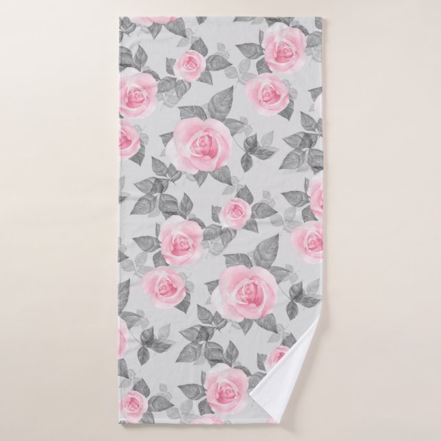 Roses délicats 1 (Serviette de bain)