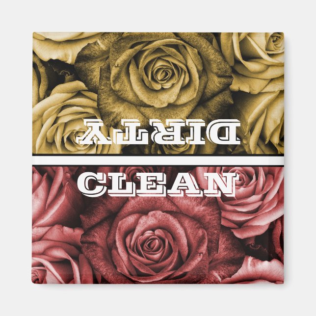 Roses Dishwasher Magnet (Front)