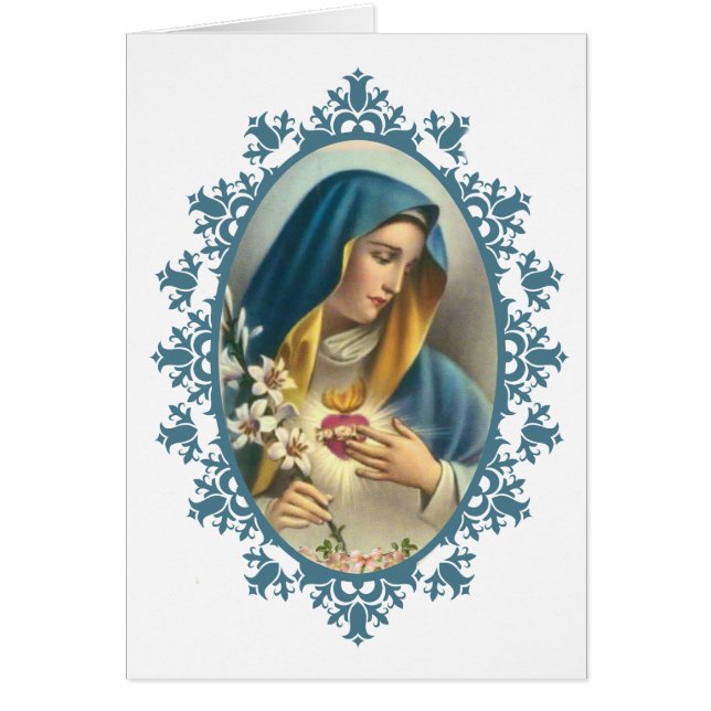 Roses douleureux de lis de coeur de Vierge Marie (Devant)