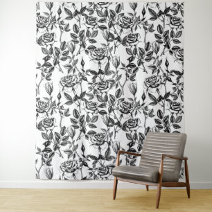 Roses drawing tapestry