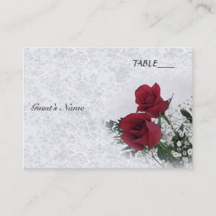 Roses Dream Wedding Table Seating Place Card