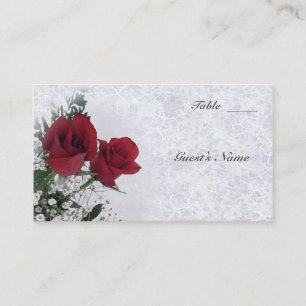Roses Dream Wedding Table Seating Place Card