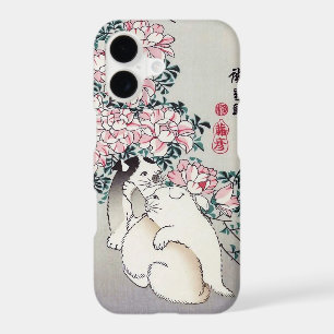 Roses et chiots, Hiroshige, Ukiyo-e