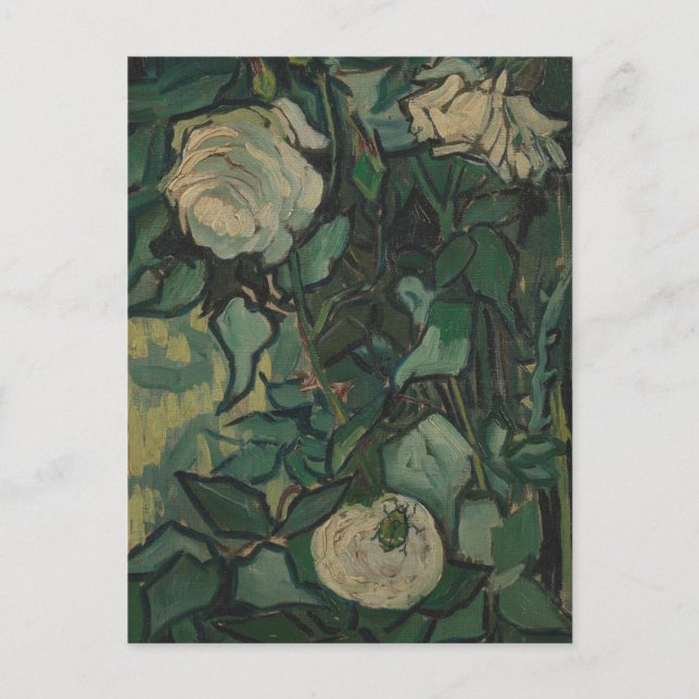 Roses et coléoptères par Vincent Van Gogh Carte po (Devant)