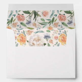 Roses et pivoines doux Enveloppes élégantes