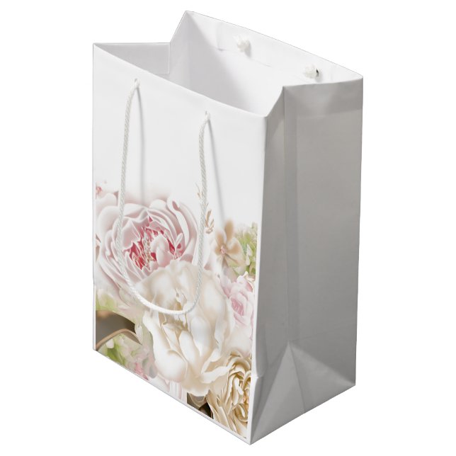 Roses et pivoines - Occasion spéciale Sac cadeau (Devant Angle)