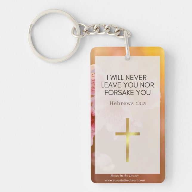 Roses & Faith 2 Keychain (Front)